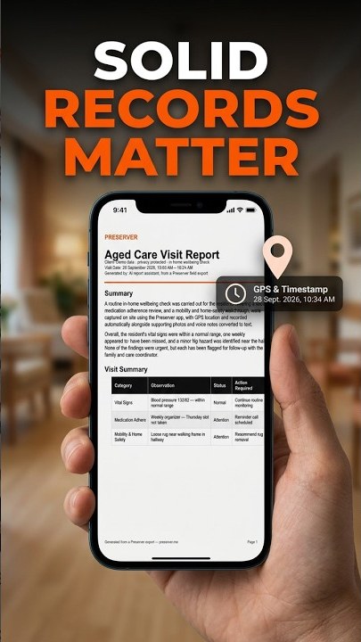 Aged Care — Preserver field evidence report