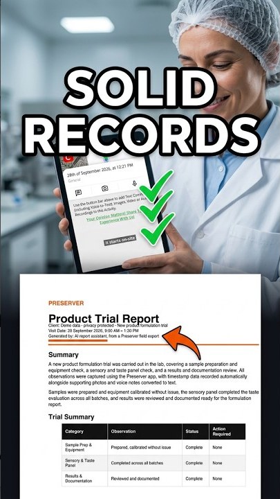 Food Scientists — Preserver field evidence report
