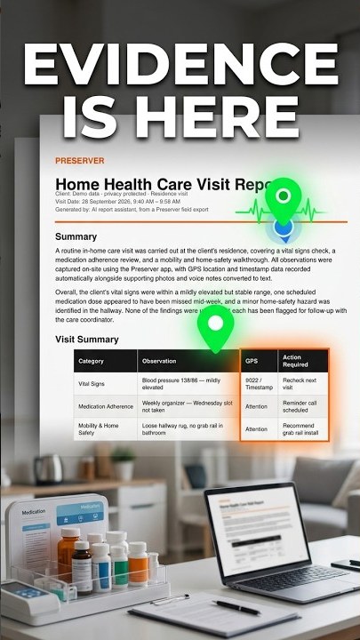 Home Healthcare — Preserver field evidence report