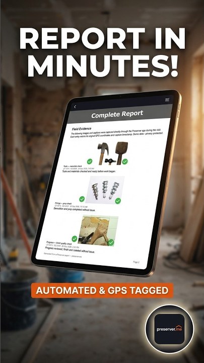 Home Renovation — Preserver field evidence report